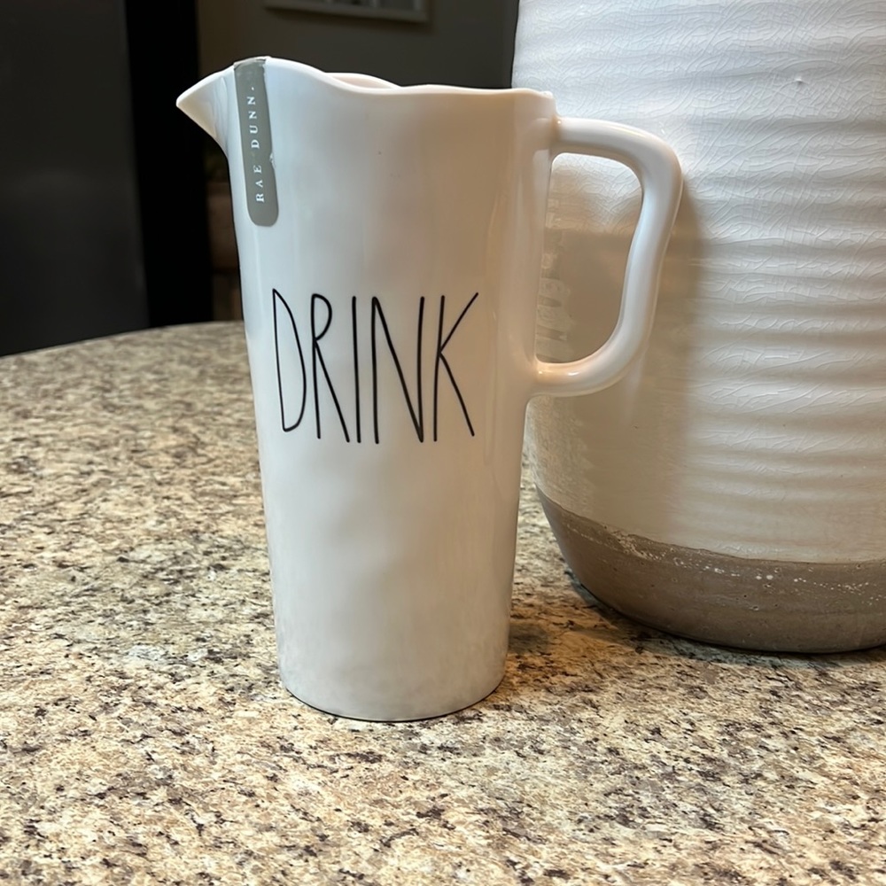NWT Rae Dunn “Drink” Melamine Pitcher
